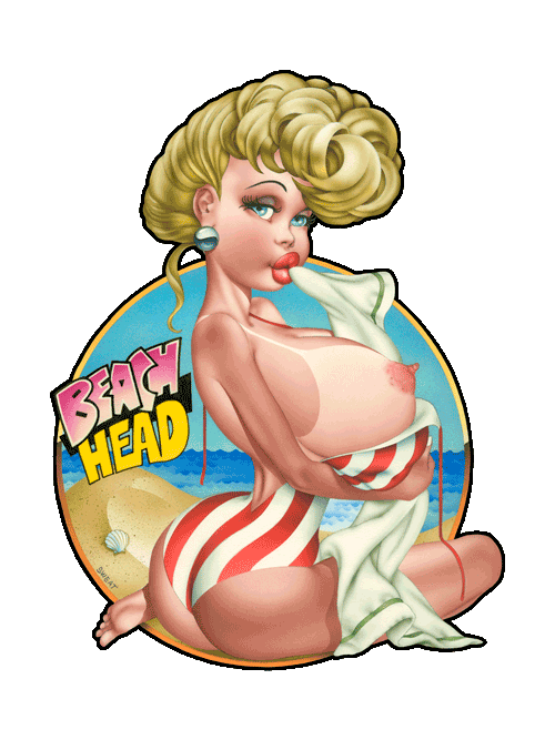 Beach Head - Custom Pinup Bomber Girl